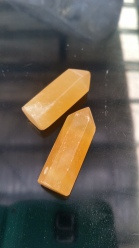 Orange Calcite Heart of the Bay - Byron Bay Crystals