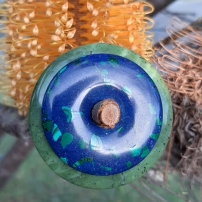Lapis and Malachite on Jade ring stones Ring stones the sacred circle Heart of the Bay Byron Bay Crystals